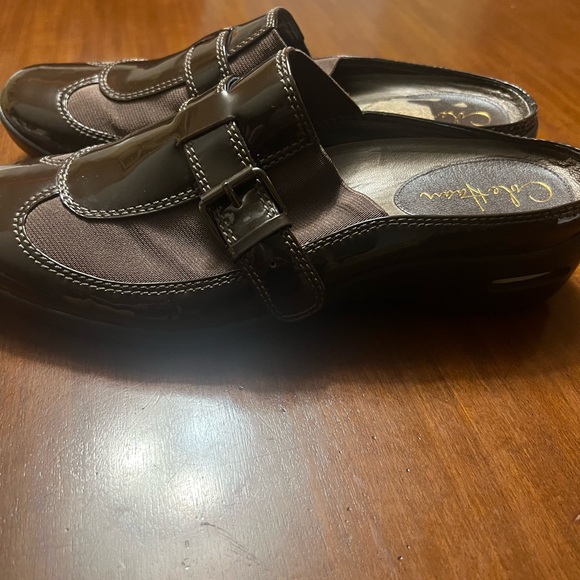 Cole Haan Dark Brown Patent Mule Loafers 9 Never Worn - Picture 3 of 6